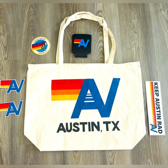 Aviator Nation Austin Canvas Tote Bag XL - Picture 1 of 2